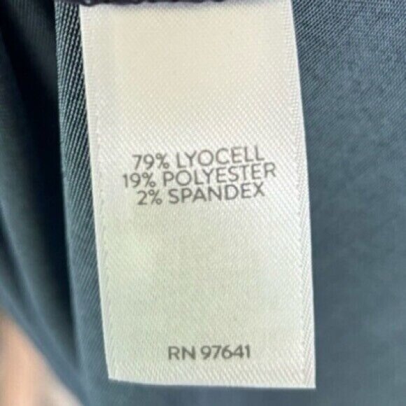 NEW Pure Jill Indigo Blue T-Shirt Dress Size XL Short Sleeve V Neck Dress - Picture 4 of 10